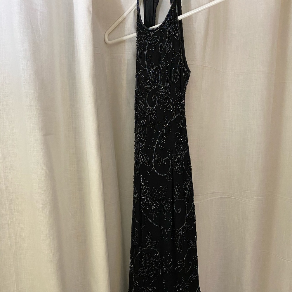 Beaded black prom dress!